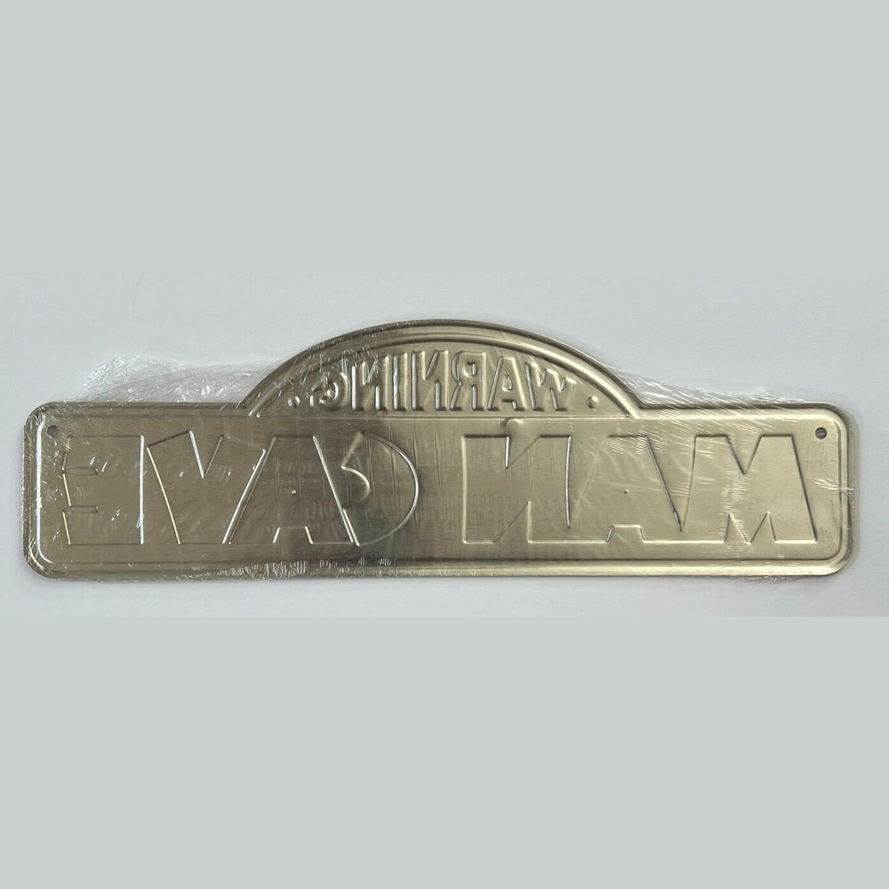 Warning Man Cave Embossed Metal Novelty Street Sign 18" x 6" NEW! Home & Garden:Home Décor:Plaques & Signs Style Your Walls